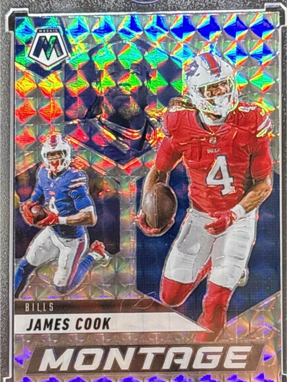 Panini Montage James Cook Refractor Football Trading Card
